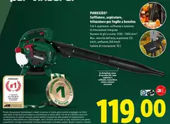 Parkside - Soffiatore, Aspiratore, Trituratore Per Foglie A Benzina