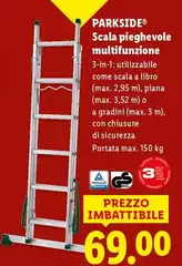 Parkside - Scala Pieghevole Multifunzione
