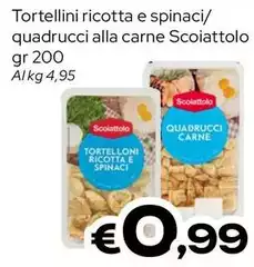 Scoiattolo - Tortellini Ricotta E Spinaci/Quadrucci Alla Carne