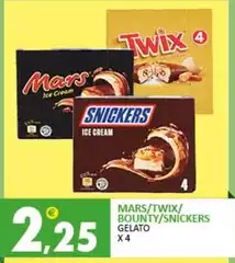 Mars - /twix/Bounty/Snickers Gelato