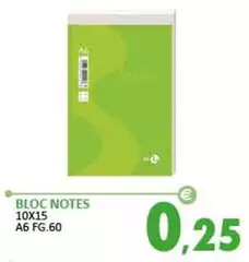 Bloc Notes 10x15 A6 Fg.60