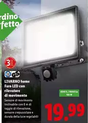 Livarno Home - Faro Led Con Rilevatore Di Movimento