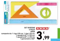 Arda - Set Disegno 5 Pezzi