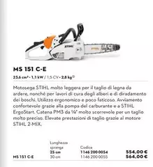 Stihl - Ms 151 C-e Stihl - Ms 151 C-e