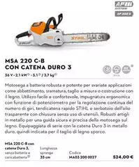 Stihl - Msa 220 C-b Con Catena Duro 3