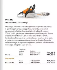 Stihl - Ms 212 Stihl - Ms 212