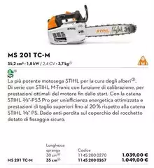 Stihl - Ms 201 Tc-m