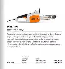 Stihl - MSE 190 Stihl - MSE 190