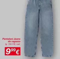 Pantaloni Jeans Da Ragazzo