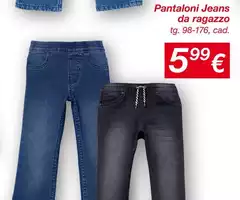 Pantaloni Jeans Da Ragazzo