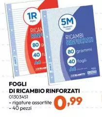 Fogli Di Ricambio Rinforzati