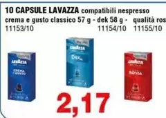Lavazza - 10 Capsule Compatibili Nespresso