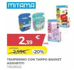 Mitama - Temperino Con Tappo Basket Assortiti