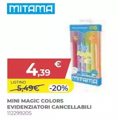 Mitama  - Mini Magic Colors Evidenziatori Cancellabili