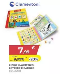 Clementoni - Libri Magnetici Lettere Parole