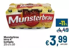 Munsterbrau - Birra 4° Bottiglia