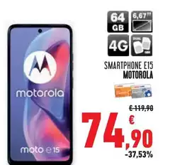 Motorola - Smartphone E15