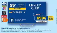 Haier - Miniled Qled Smart 55M90F