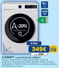 Candy - Lavatrice GD 49B8-S