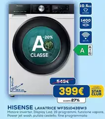 Hisense - Lavatrice WF3S1043BW3