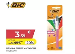Bic - Penna Shine 4 Colori