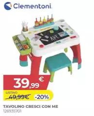 Clementoni - Tavolino Cresci Con Me