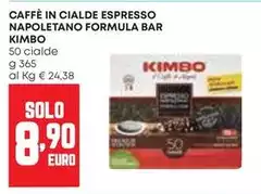 Kimbo - Caffè In Cialde Espresso Napoletano Formula Bar