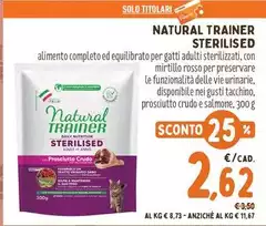 Natural Trainer - Sterilised