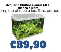 Acquario Blubios Genius 60 L Bianco O Nero
