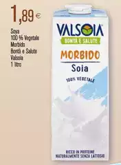 Valsoia - Soya 100% Vegetale Morbido Bontà E Salute