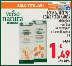 Conad - Verso Natura Bevanda Vegetale 