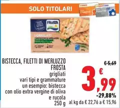 Frosta - Bistecca, Filetti Di Merluzzo