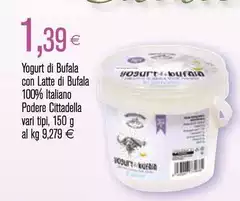 Podere cittadella - Yogurt Di Bufala Con Latte Di Bufala 100% Italiano Podere Cittadella