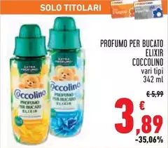 Coccolino - Profumo Per Bucato Elixir