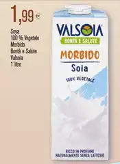 Valsoia - Soya 100% Vegetale Morbido Bontà E Salute