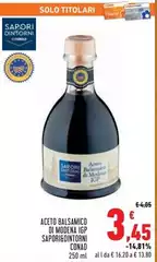 Sapori - Aceto Baisamico Di Modena IGP &Dintorni