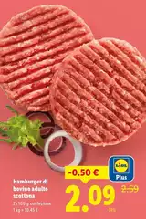 Hamburger Di Bovino Adulto Scottona