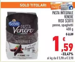Scotti - Pasta Integrale Venere