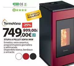 Termovana - Stufa A Pellet Sofia 9kw