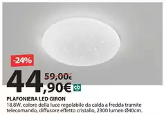 Plafoniera Led Giron