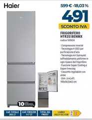 Haier - Frigorifero HTR3518ENMX