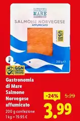 Gastronomia Di Mare - Salmone Norvegese Affumicato