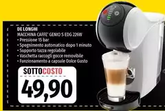 De Longhi - Macchina Caffe Genio S EDG 226W