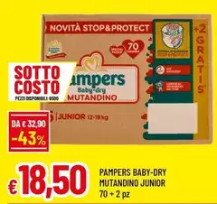 Pampers - Baby-Dry Mutandino Junior