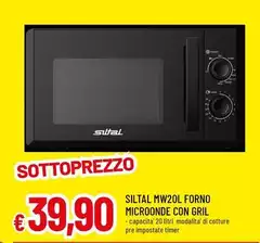 Siltal - MW20L Forno Microonde Con Gril