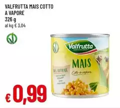 Valfrutta - Mais Cotto A Vapore