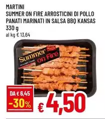Martini - Summer On Fire Arrosticini Di Pollo Panati Marinati In Salsa Bbq Kansas