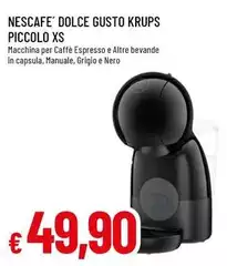 Nescafé - Dolce Gusto Krups Piccolo Xs