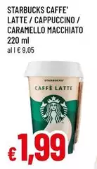 Starbucks - Caffe' Latte/ Cappucino/ Caramello Macchiato