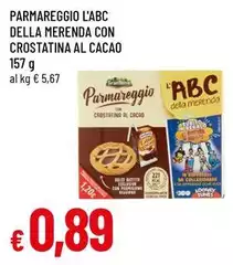 Parmareggio - L'Abc Della Merenda Con Crostatina Al Cacao
